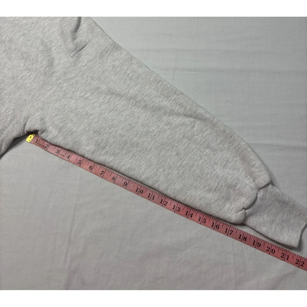 Rugged Sweats Fast Pitch Softball Crewneck Sweatshirt Gray Made in USA Vintage